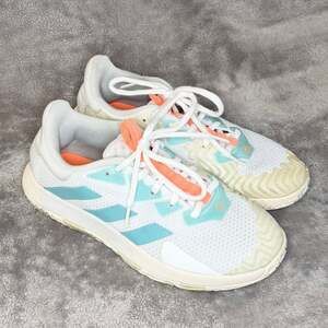 adidas Women's SoleMatch Control Tennis Shoes White Mint Size 9